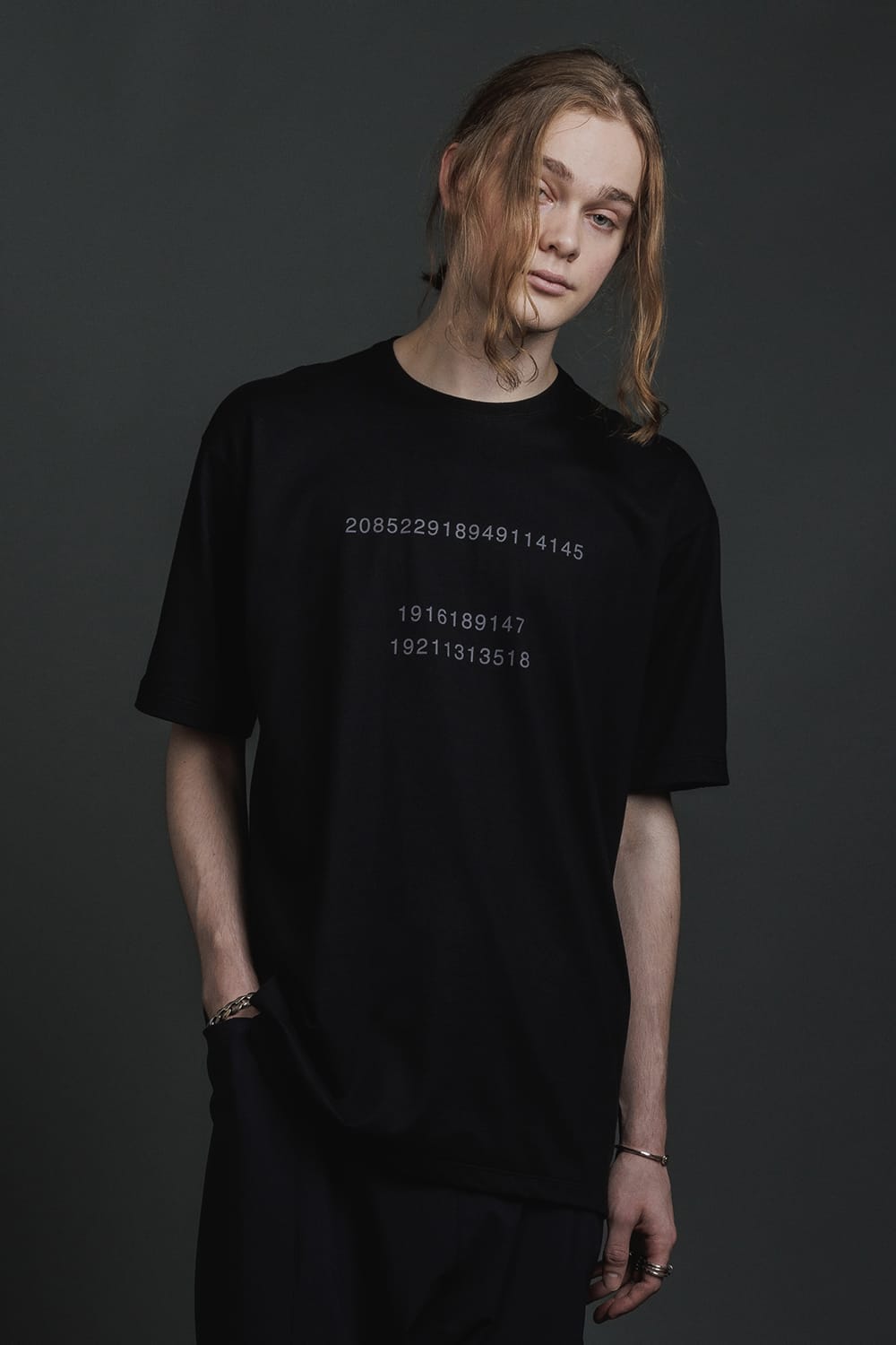 Short Sleeve Printed T-Shirt  Black