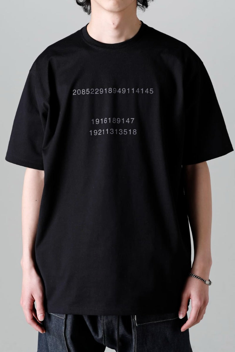 Short Sleeve Printed T-Shirt  Black