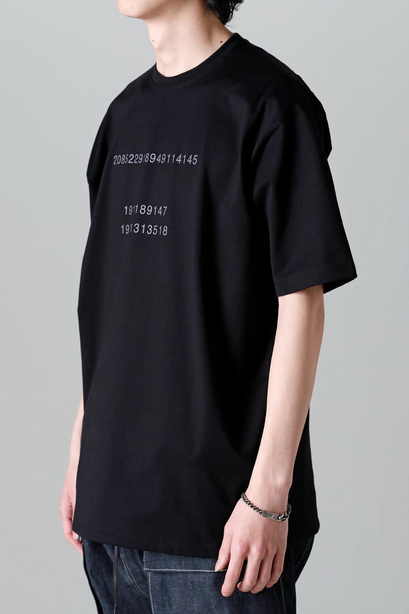 Short Sleeve Printed T-Shirt  Black