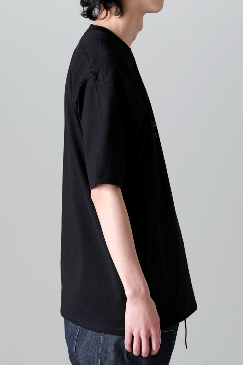 Short Sleeve Printed T-Shirt  Black