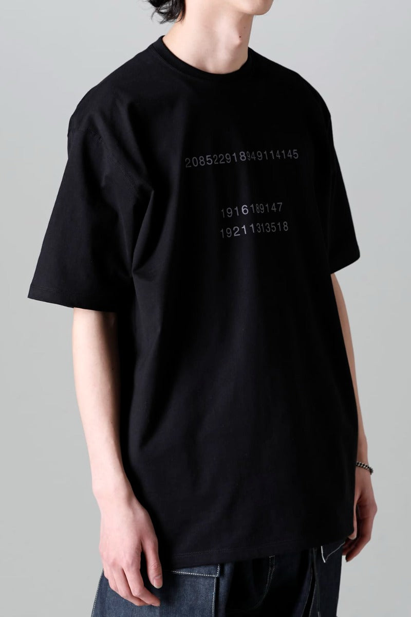 Short Sleeve Printed T-Shirt  Black