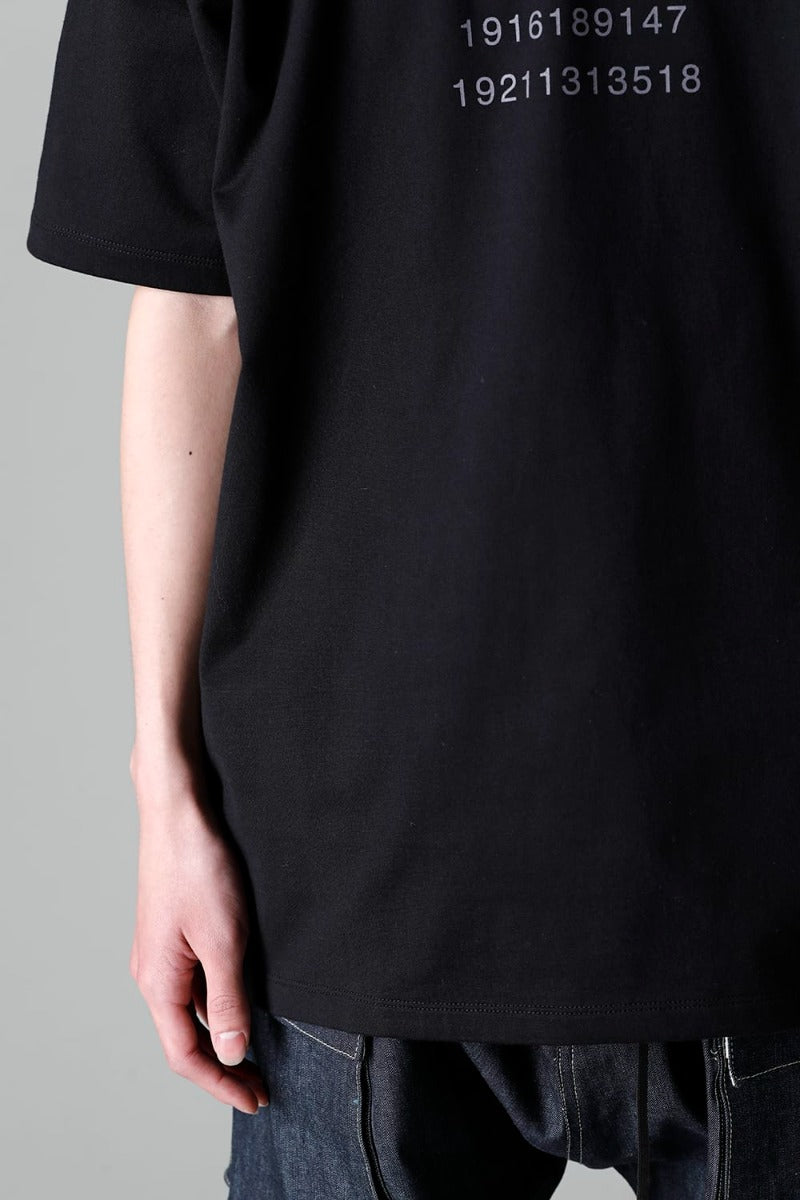 Short Sleeve Printed T-Shirt  Black