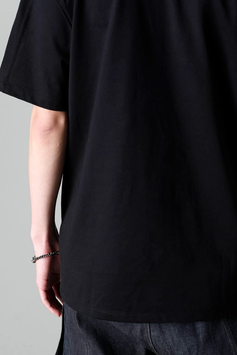 Short Sleeve Printed T-Shirt  Black