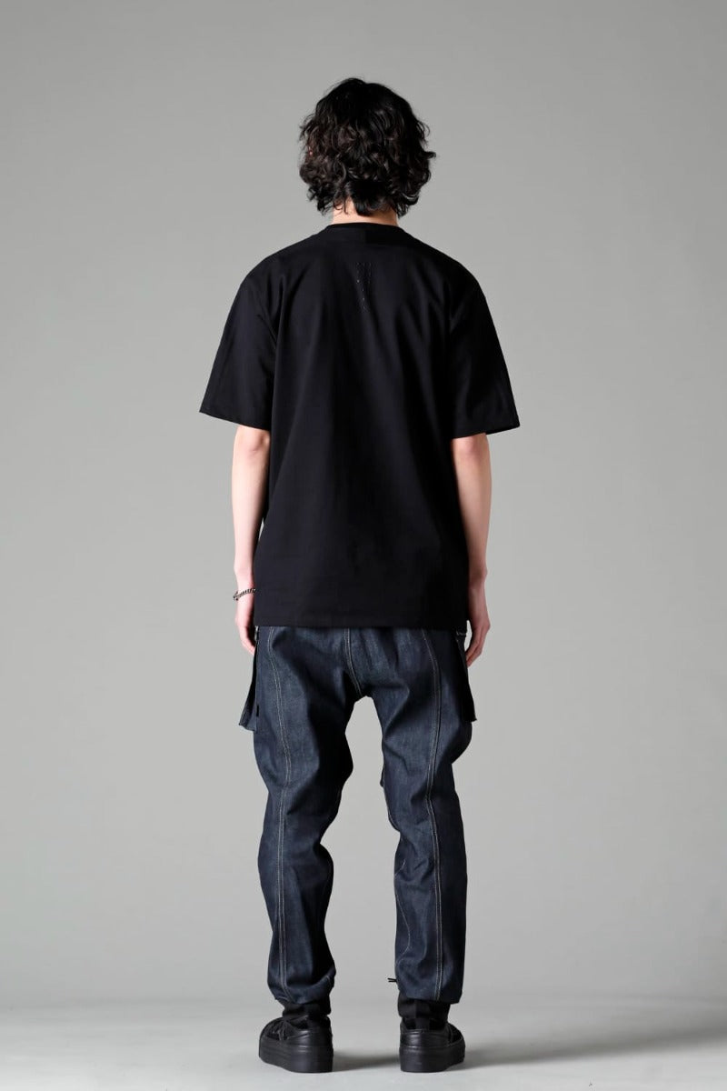 Short Sleeve Printed T-Shirt  Black