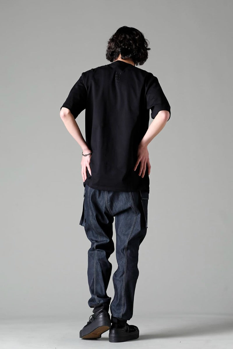 Short Sleeve Printed T-Shirt  Black