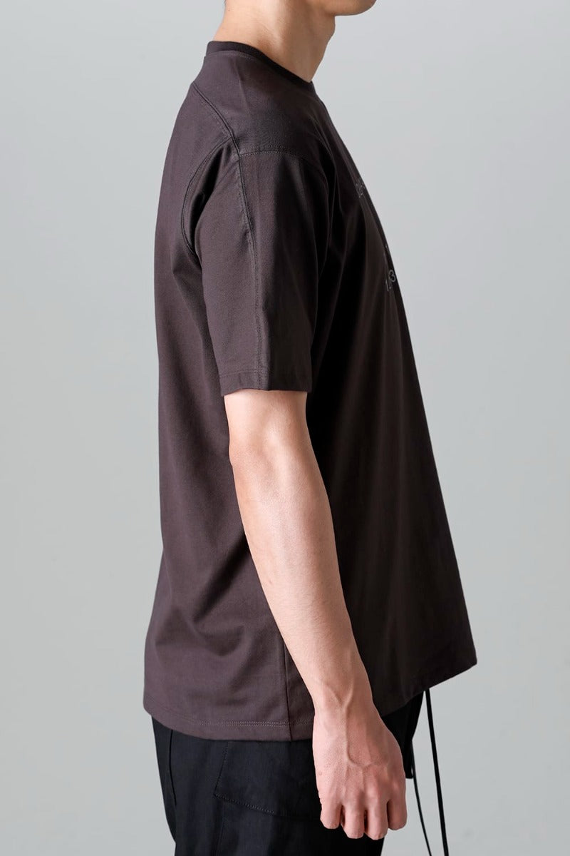 Short Sleeve Printed T-Shirt  Brown Gray