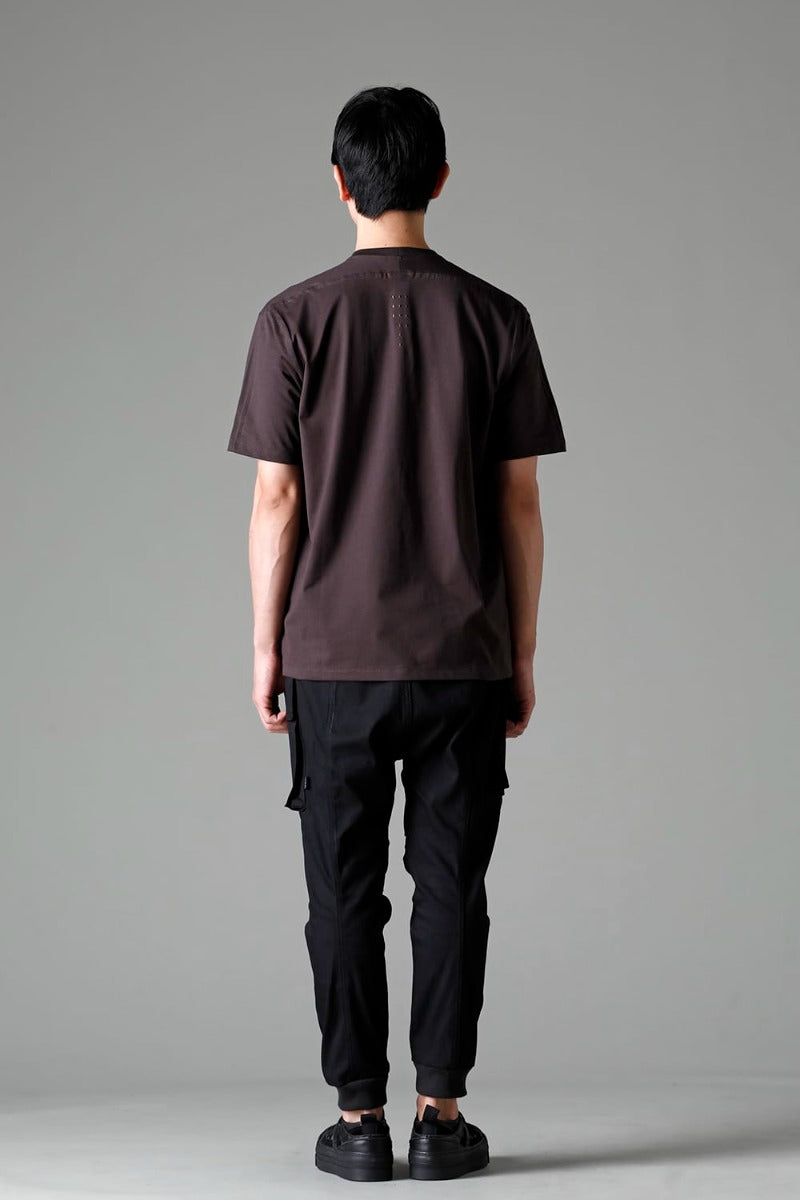 Short Sleeve Printed T-Shirt  Brown Gray