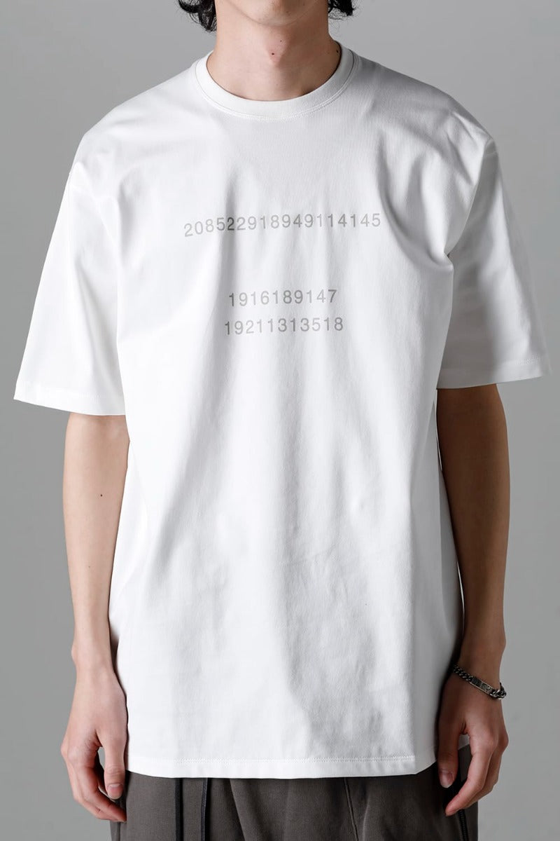 Short Sleeve Printed T-Shirt  Off White