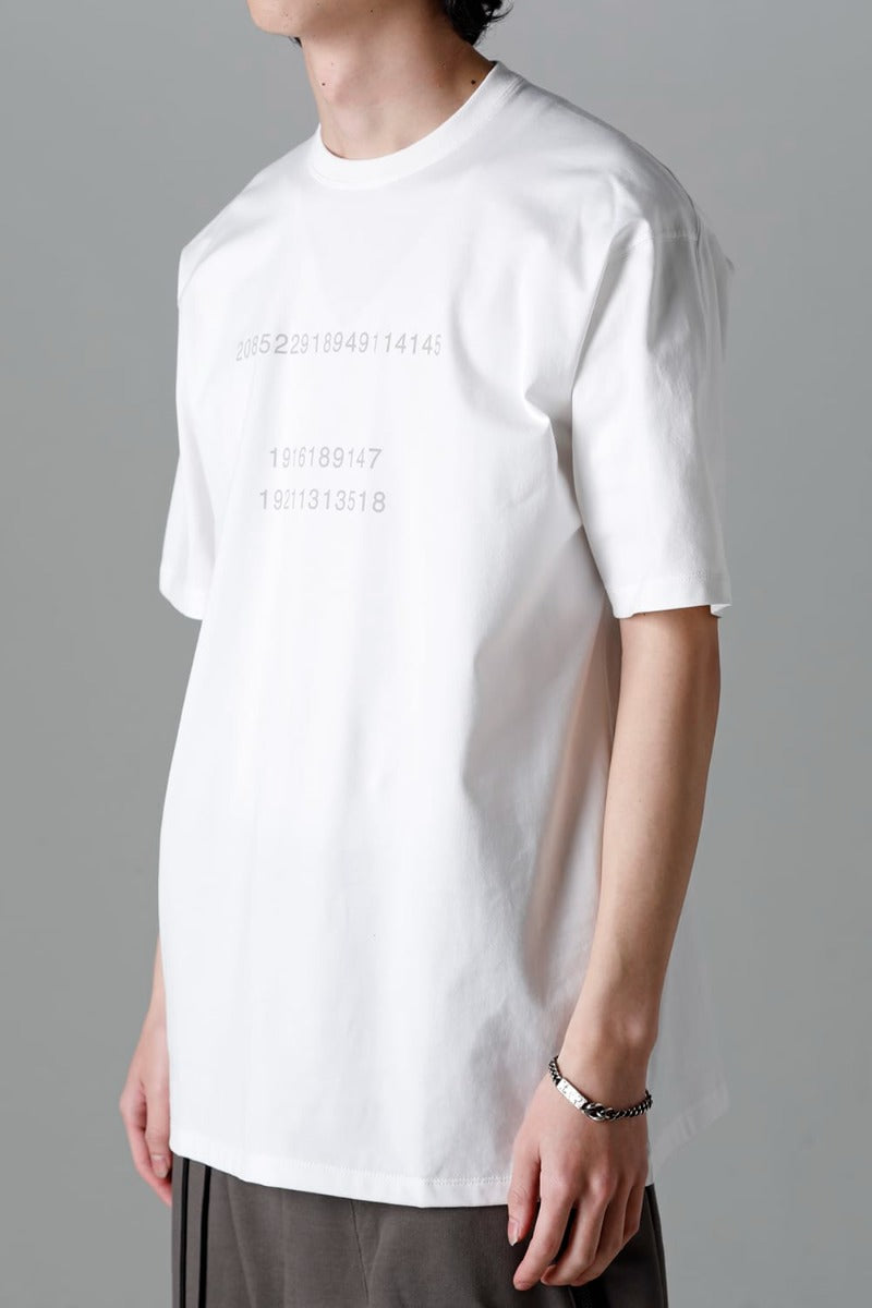 Short Sleeve Printed T-Shirt  Off White