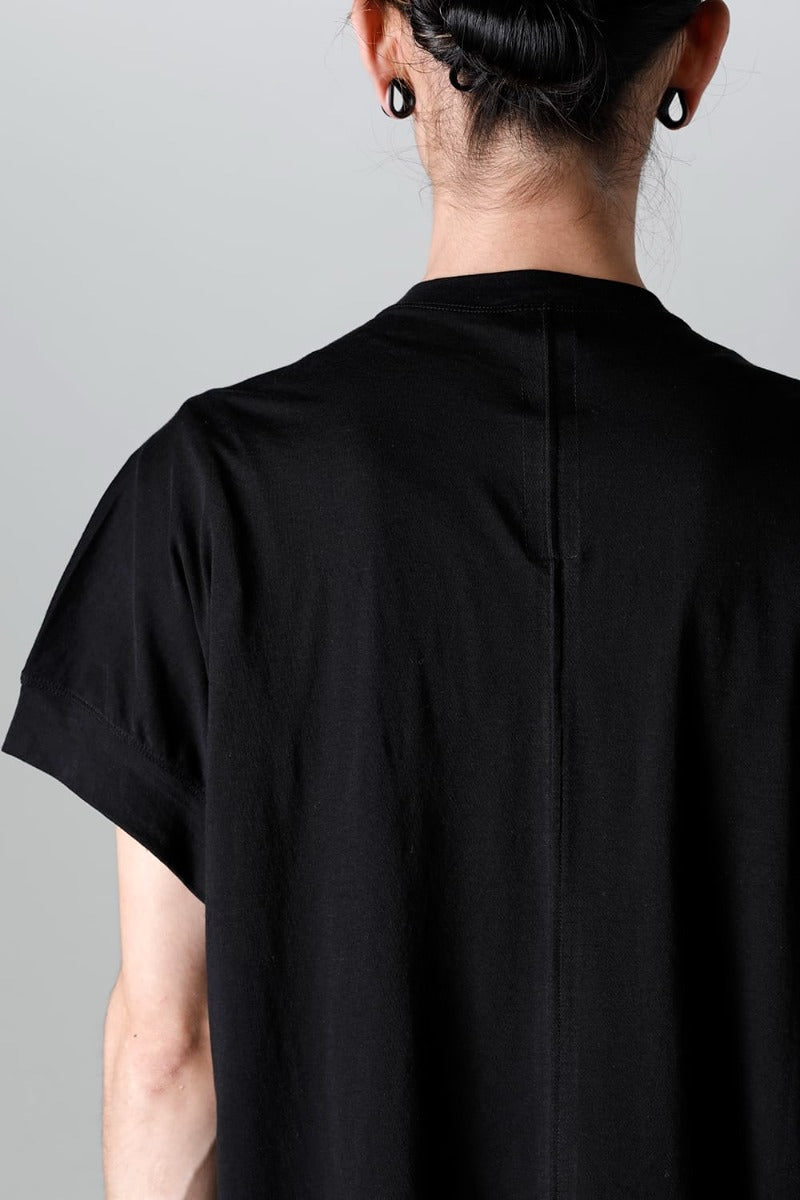 ダブルレイヤード半袖Tシャツ  ブラック