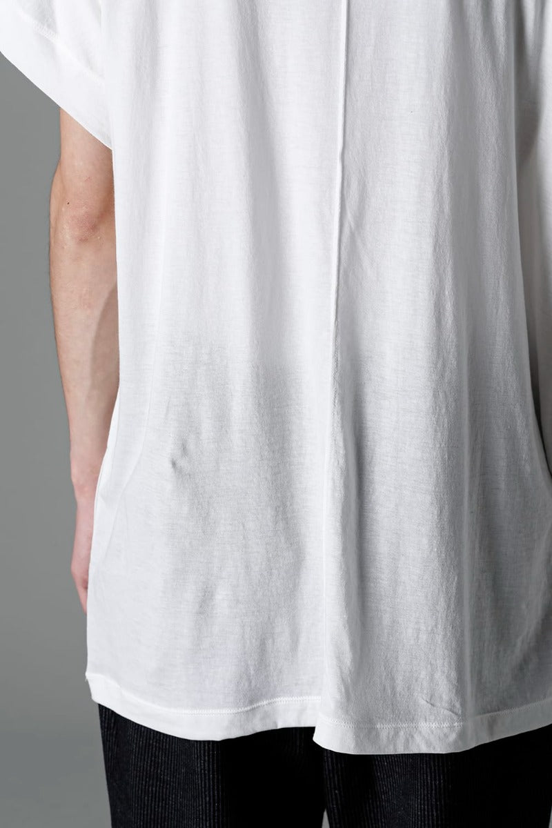 ダブルレイヤード半袖Tシャツ  オフホワイト