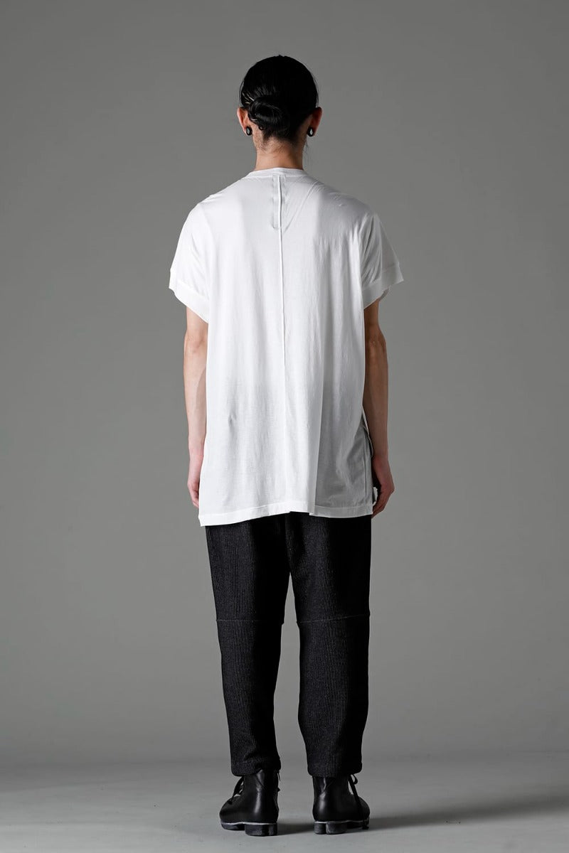 ダブルレイヤード半袖Tシャツ  オフホワイト