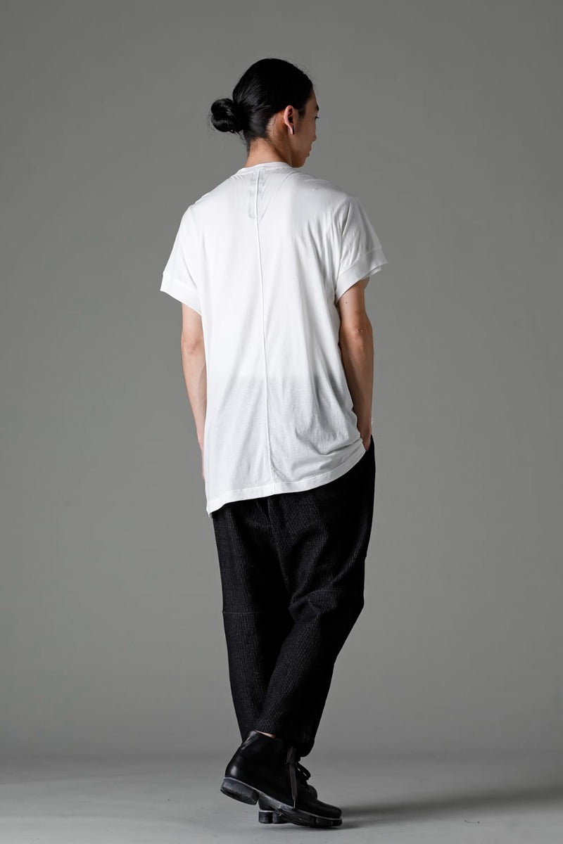 ダブルレイヤード半袖Tシャツ  オフホワイト