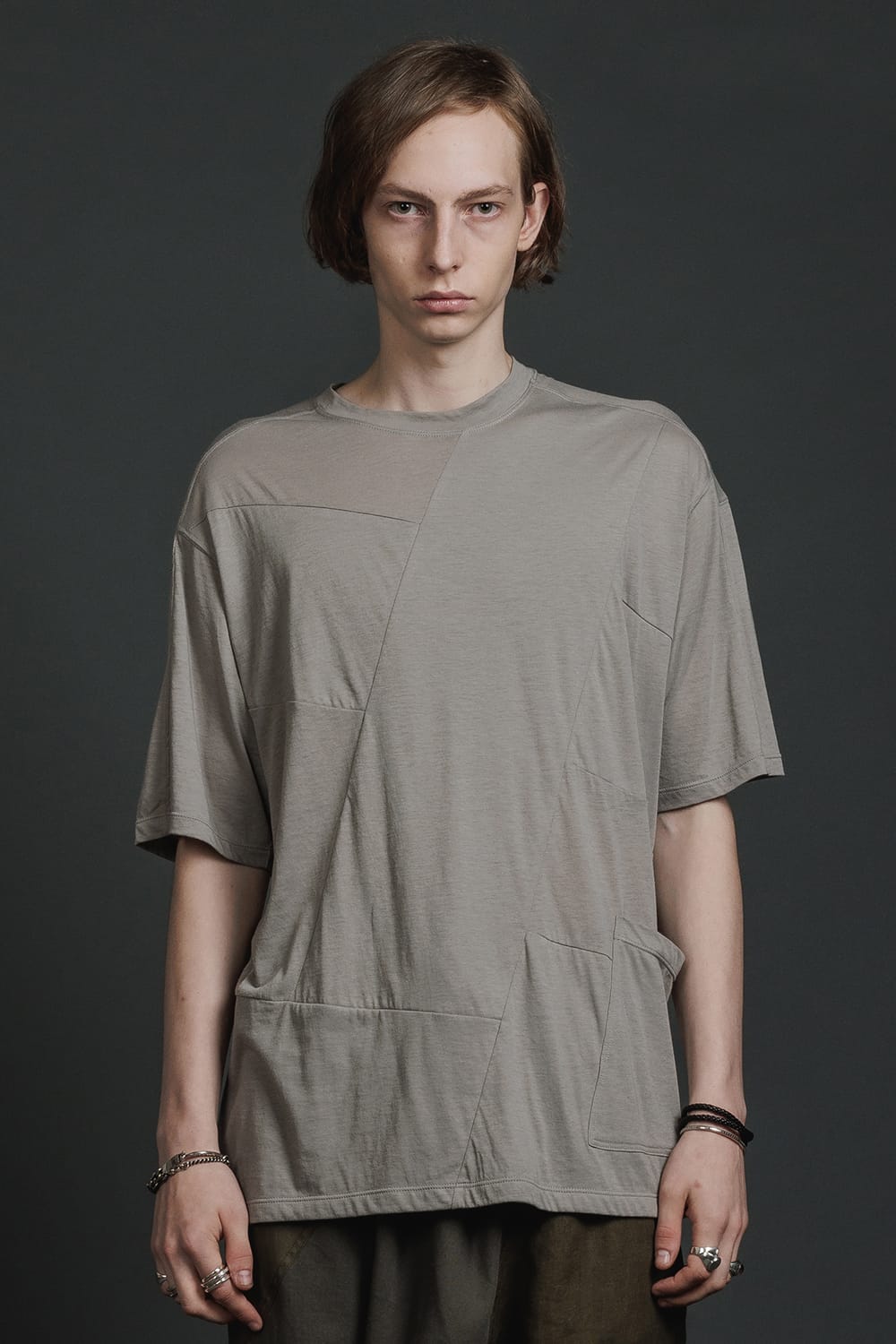 Fragment Short-Sleeve T-Shirt  Light Gray