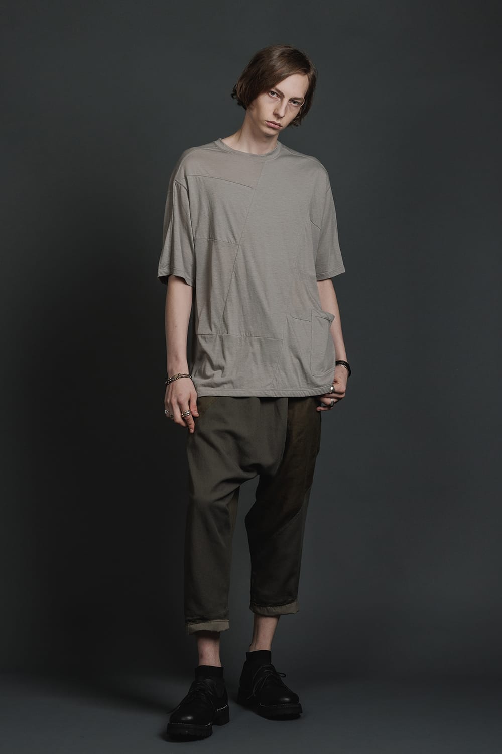 Fragment Short-Sleeve T-Shirt  Light Gray