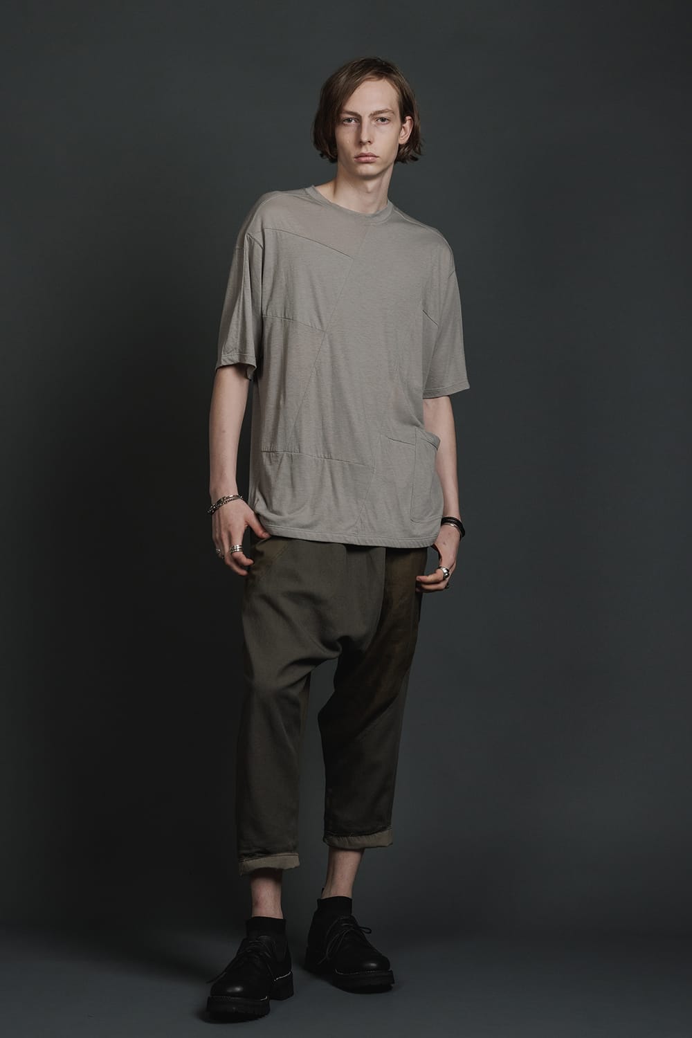 Fragment Short-Sleeve T-Shirt  Light Gray