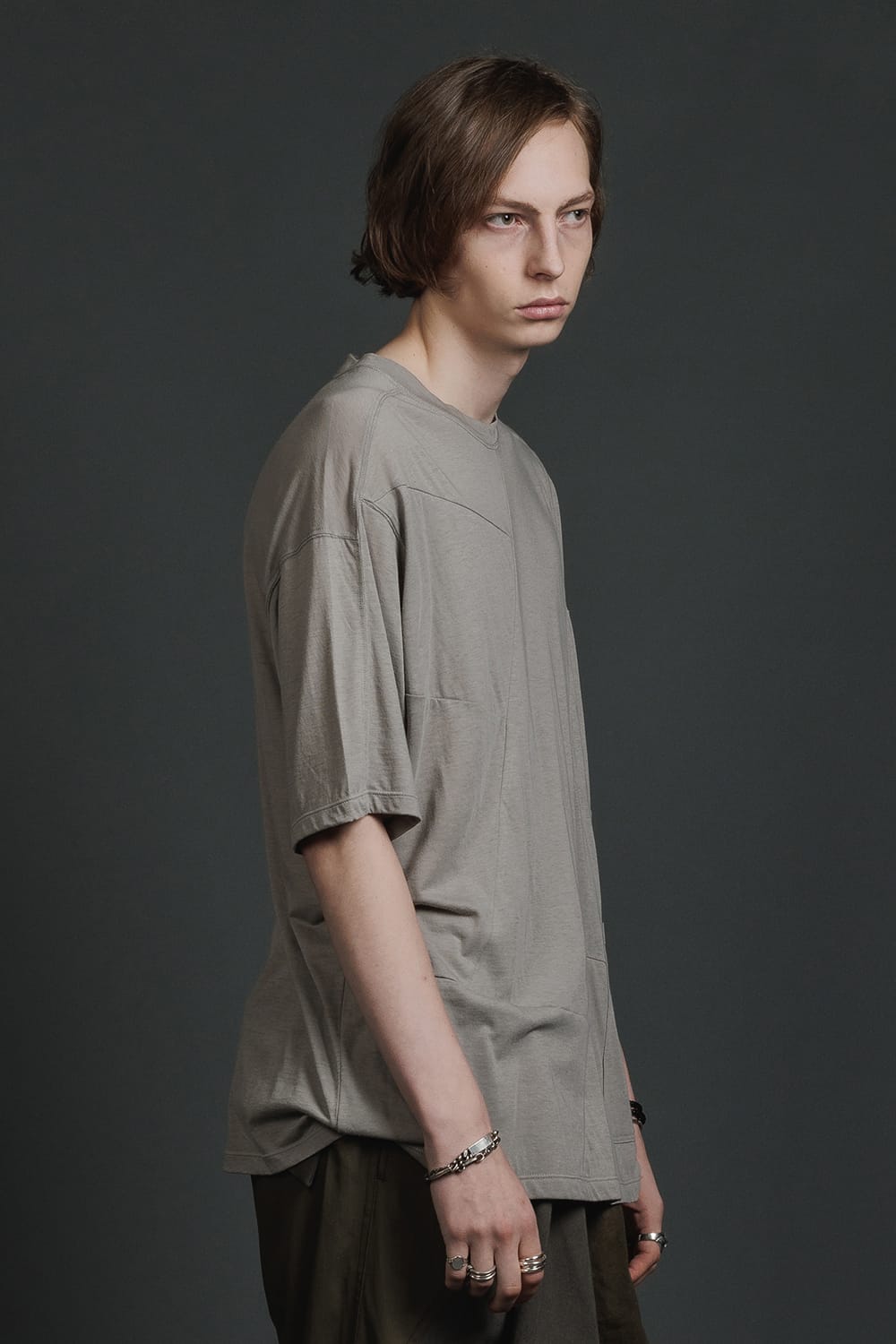 Fragment Short-Sleeve T-Shirt  Light Gray