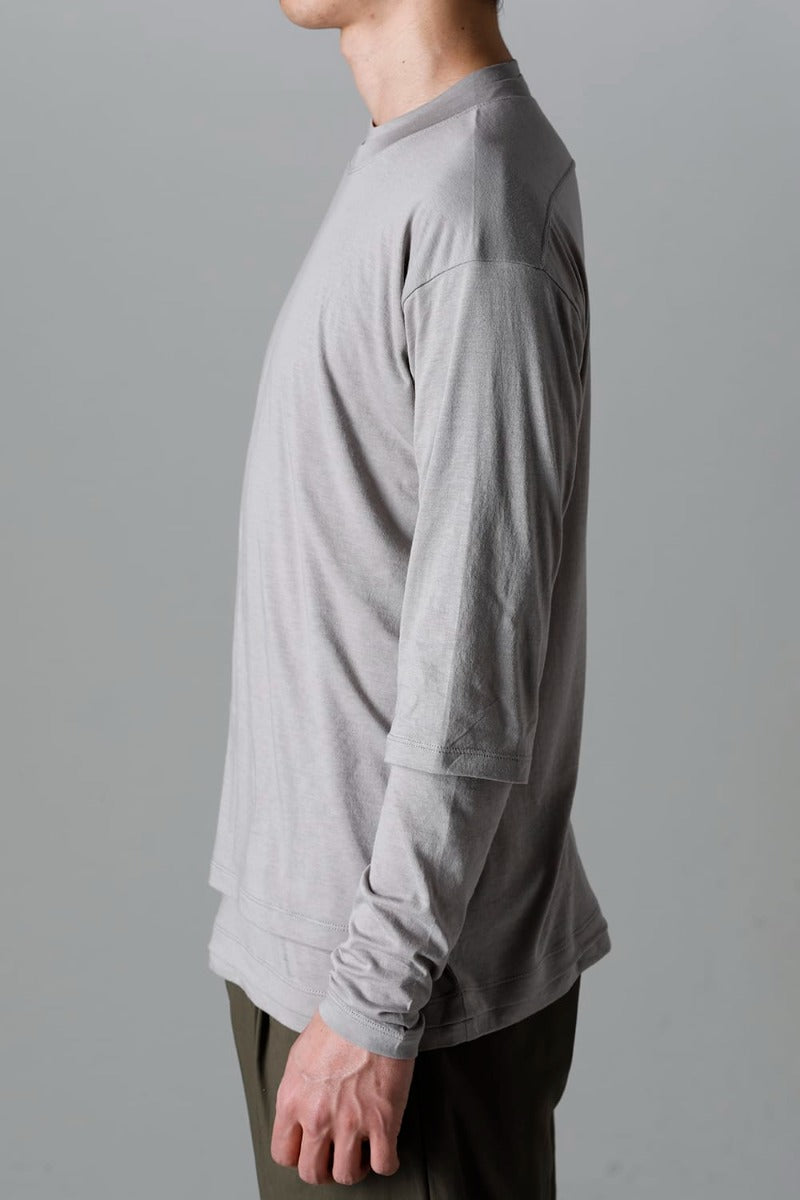 Double Layerd T-Shirt  Light Gray