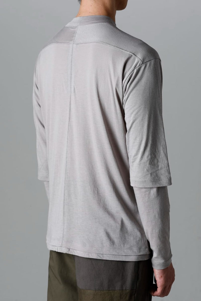 Double Layerd T-Shirt  Light Gray