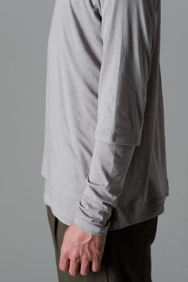 Double Layerd T-Shirt  Light Gray