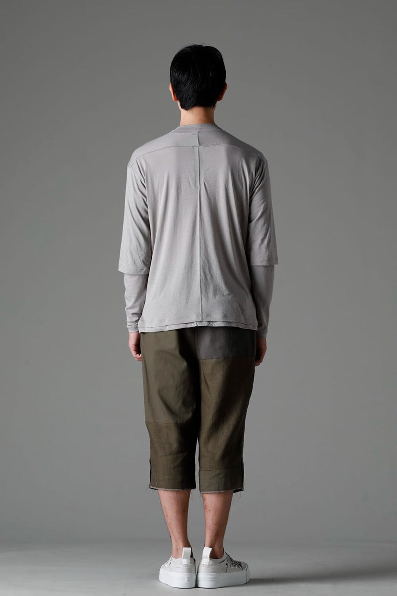 Double Layerd T-Shirt  Light Gray