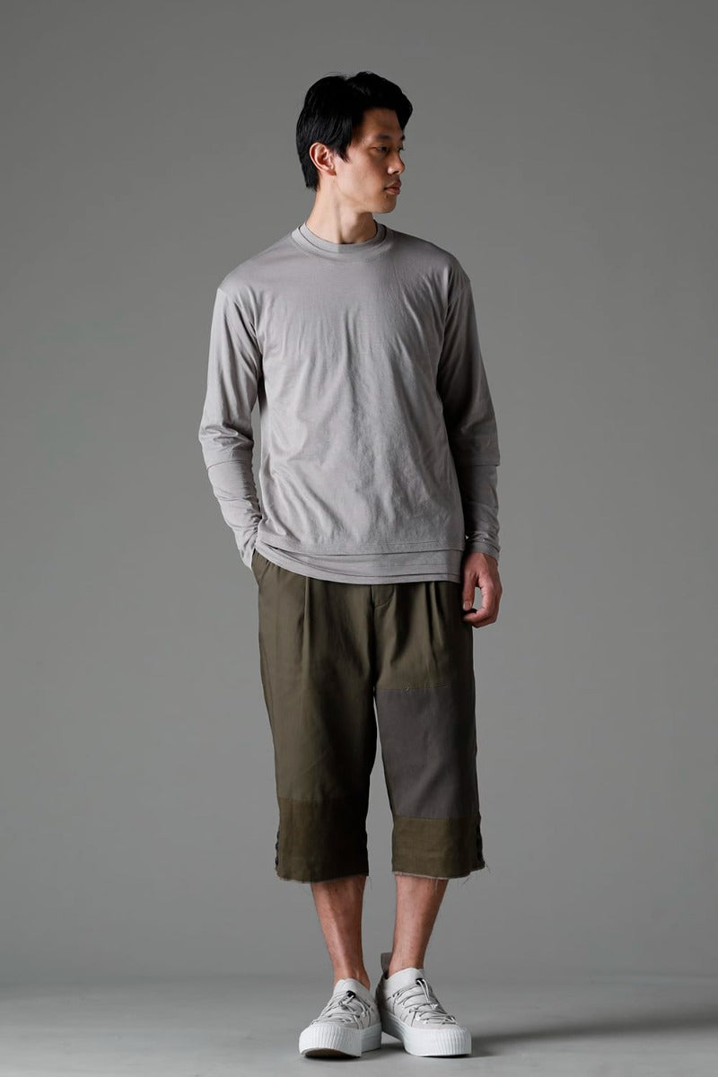 Double Layerd T-Shirt  Light Gray