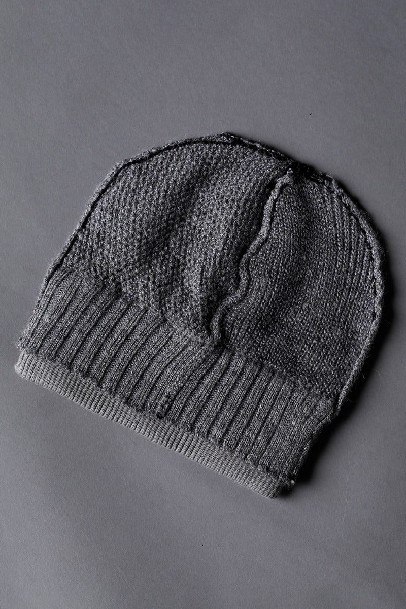 Knit Hat Gray Brown