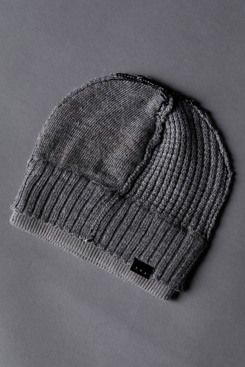 Knit Hat Gray Brown