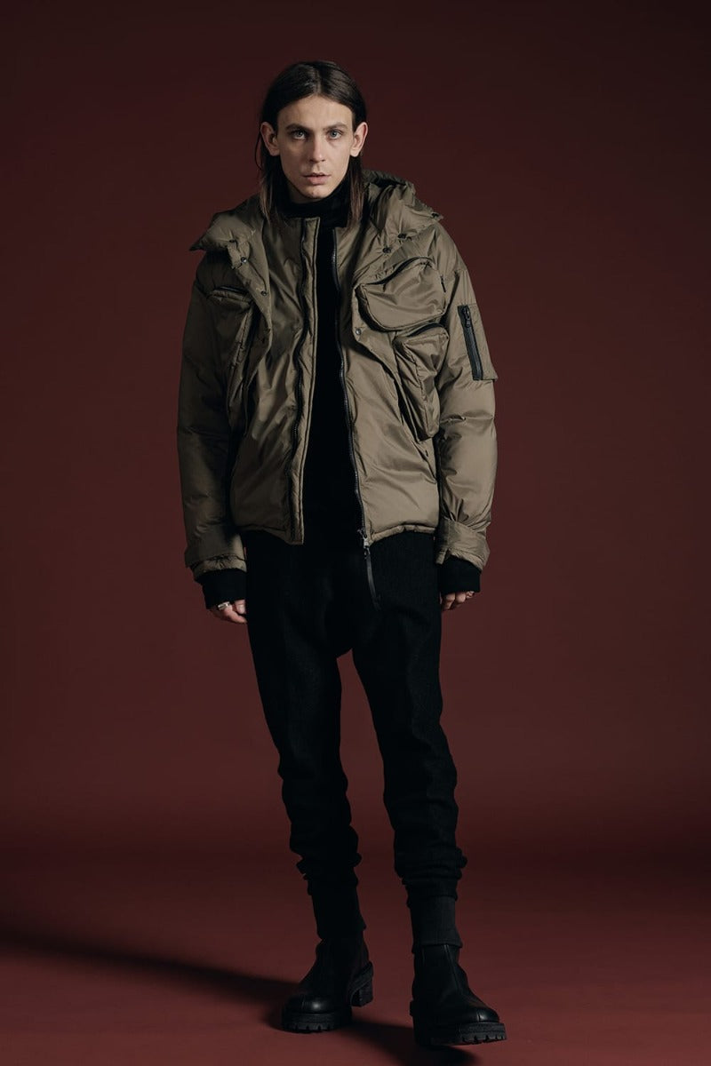 ダウンジャケット カーキ
