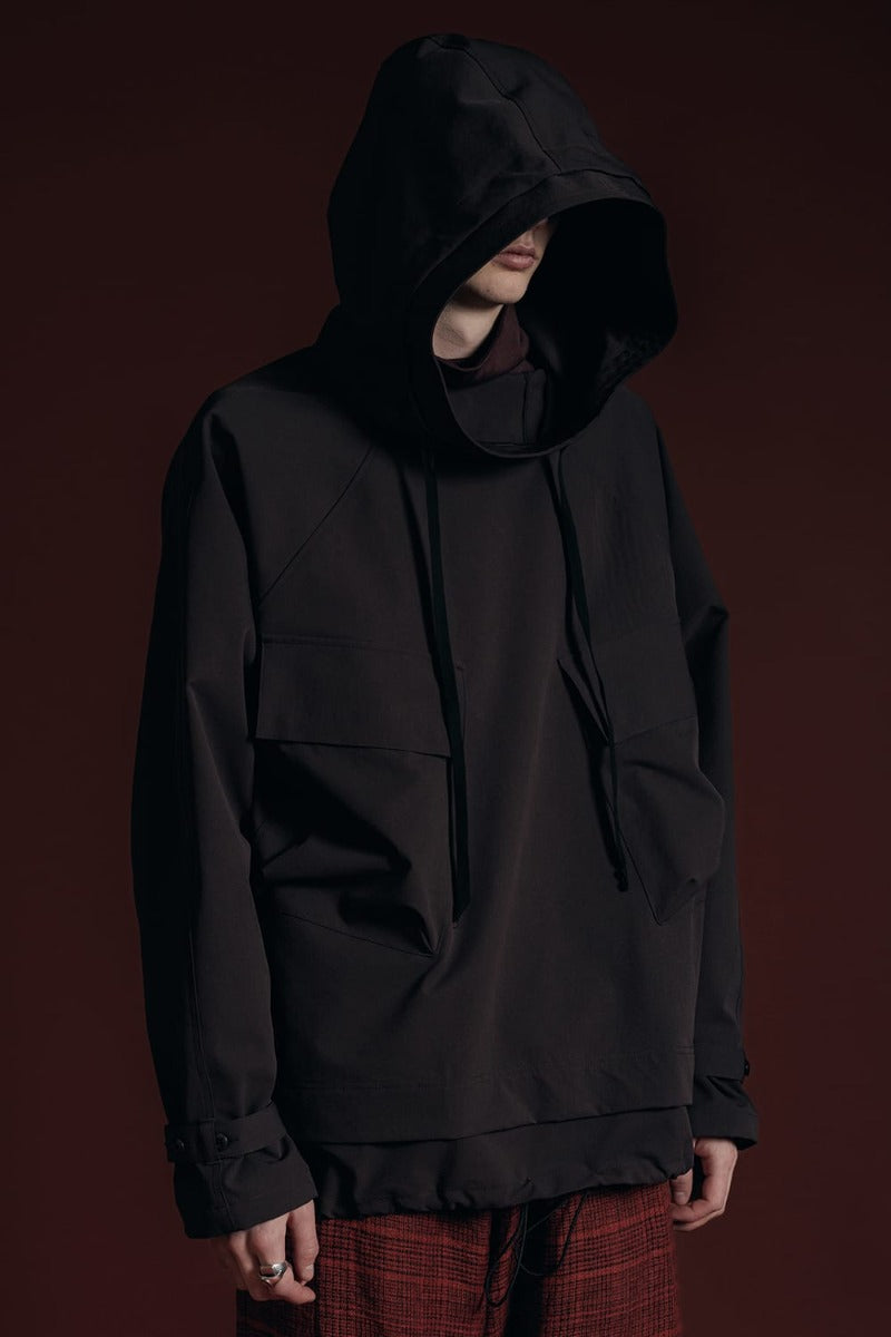 Water Repellency Anorak Dark Brown