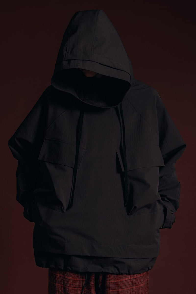 Water Repellency Anorak Dark Brown