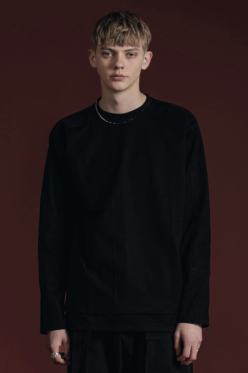 Cotton Jersey L/S T-Shirt Black