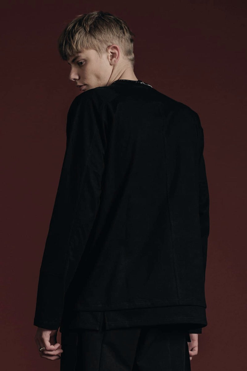 Cotton Jersey L/S T-Shirt Black