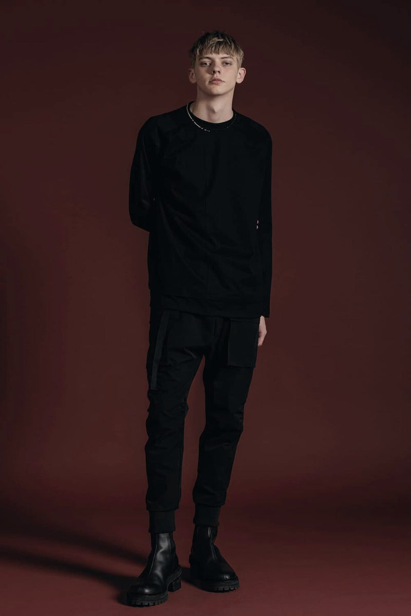 Cotton Jersey L/S T-Shirt Black