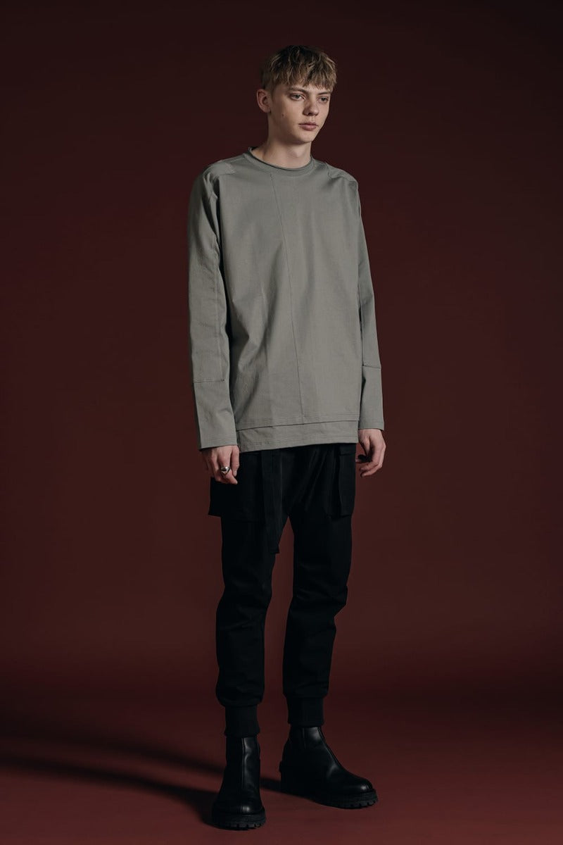 Cotton Jersey L/S T-Shirt Gray