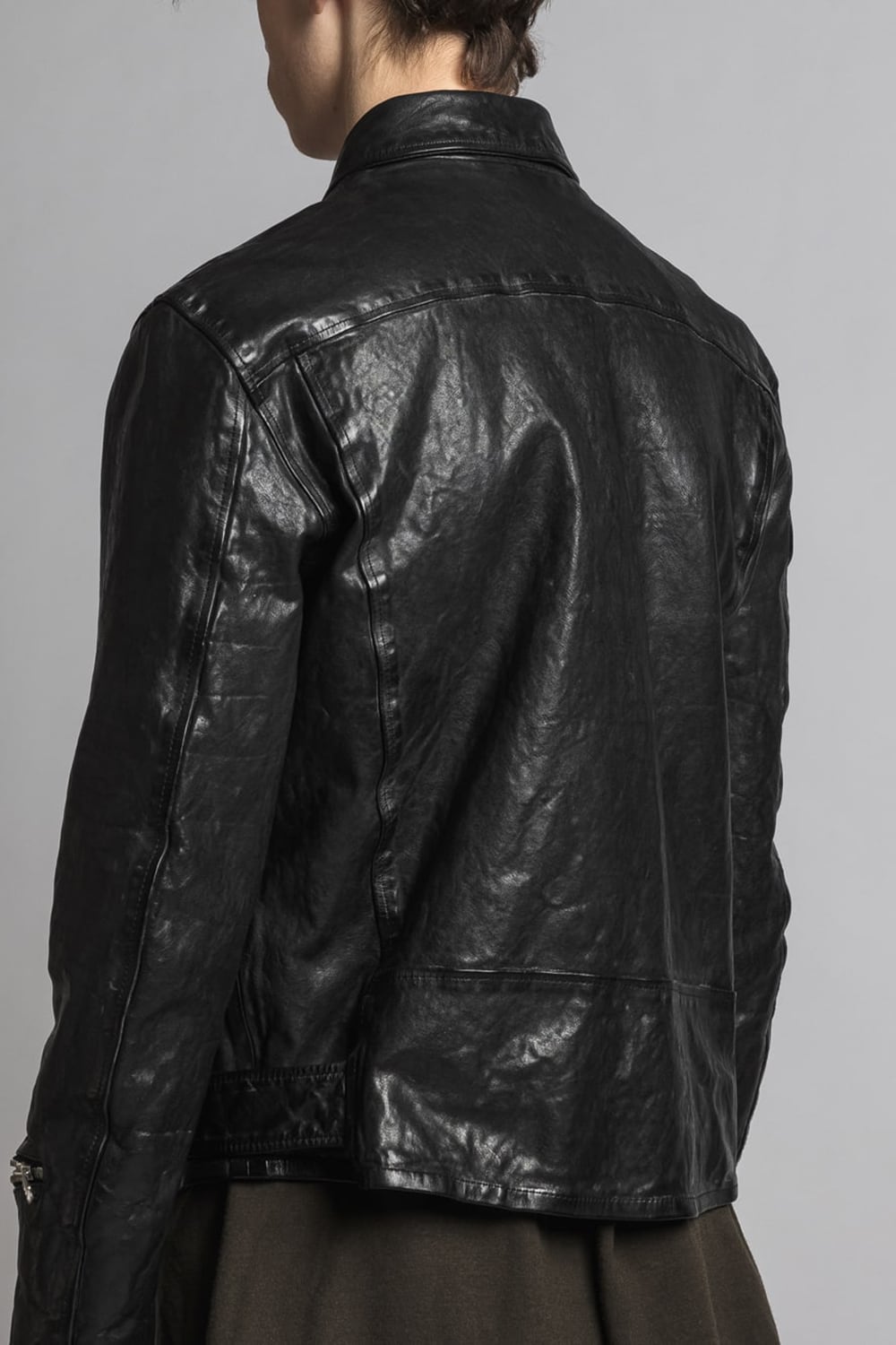 BACKLASH collaboration Cow Leather Biker Jacket