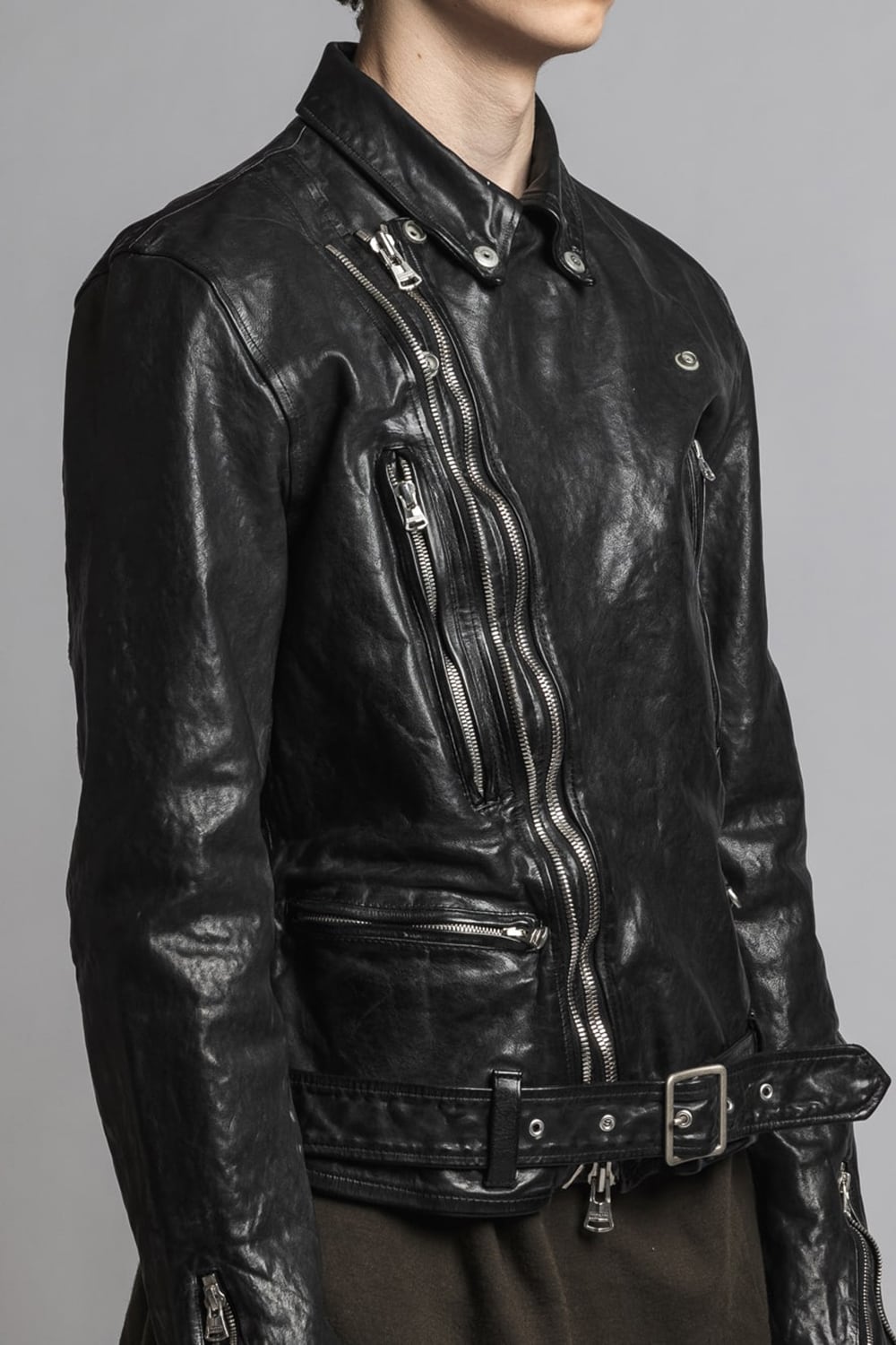 BACKLASH collaboration Cow Leather Biker Jacket