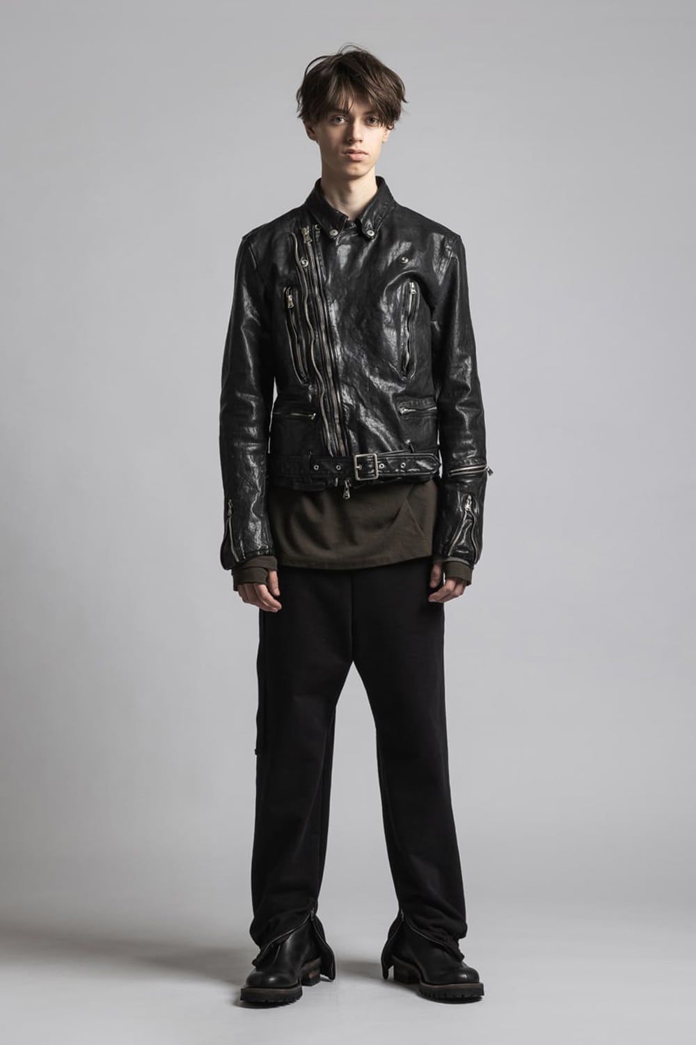 BACKLASH collaboration Cow Leather Biker Jacket