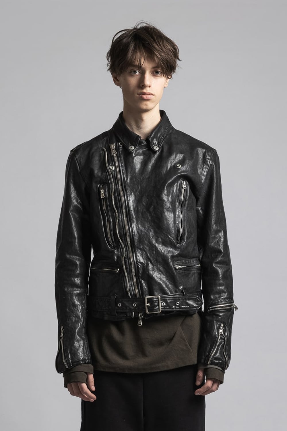 BACKLASH collaboration Cow Leather Biker Jacket