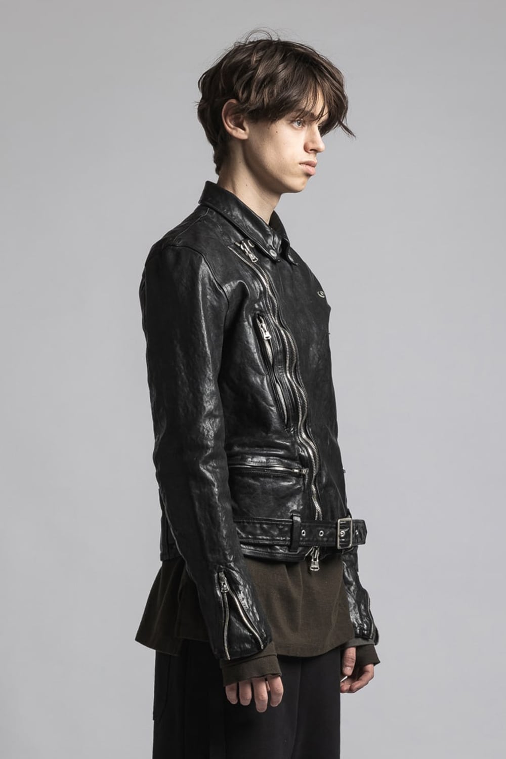 BACKLASH collaboration Cow Leather Biker Jacket