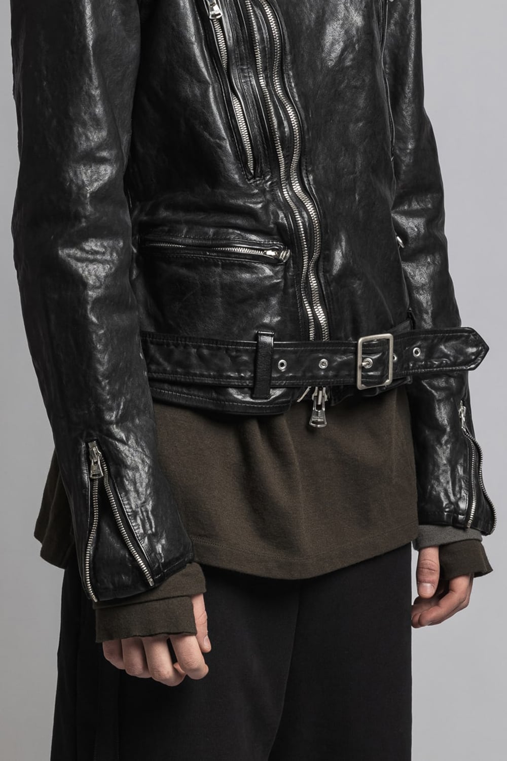 BACKLASH collaboration Cow Leather Biker Jacket