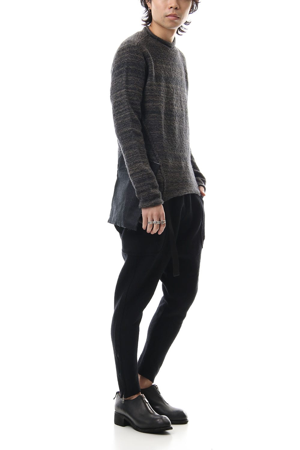 DANIEL ANDRESEN collaboration Pullover knit - Charcoal / Ice