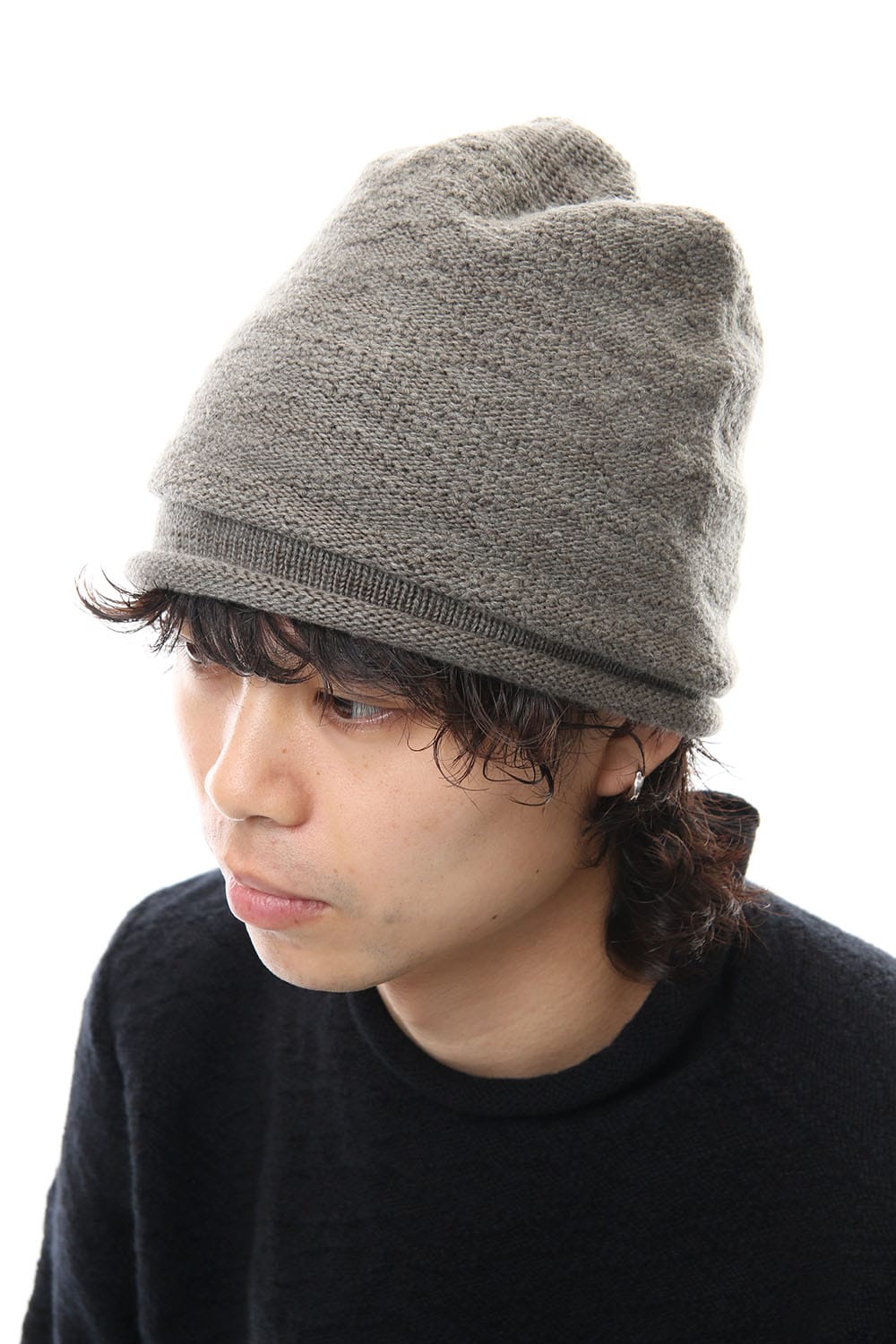DANIEL ANDRESEN collaboration Knit cap - Charcoal / Ice