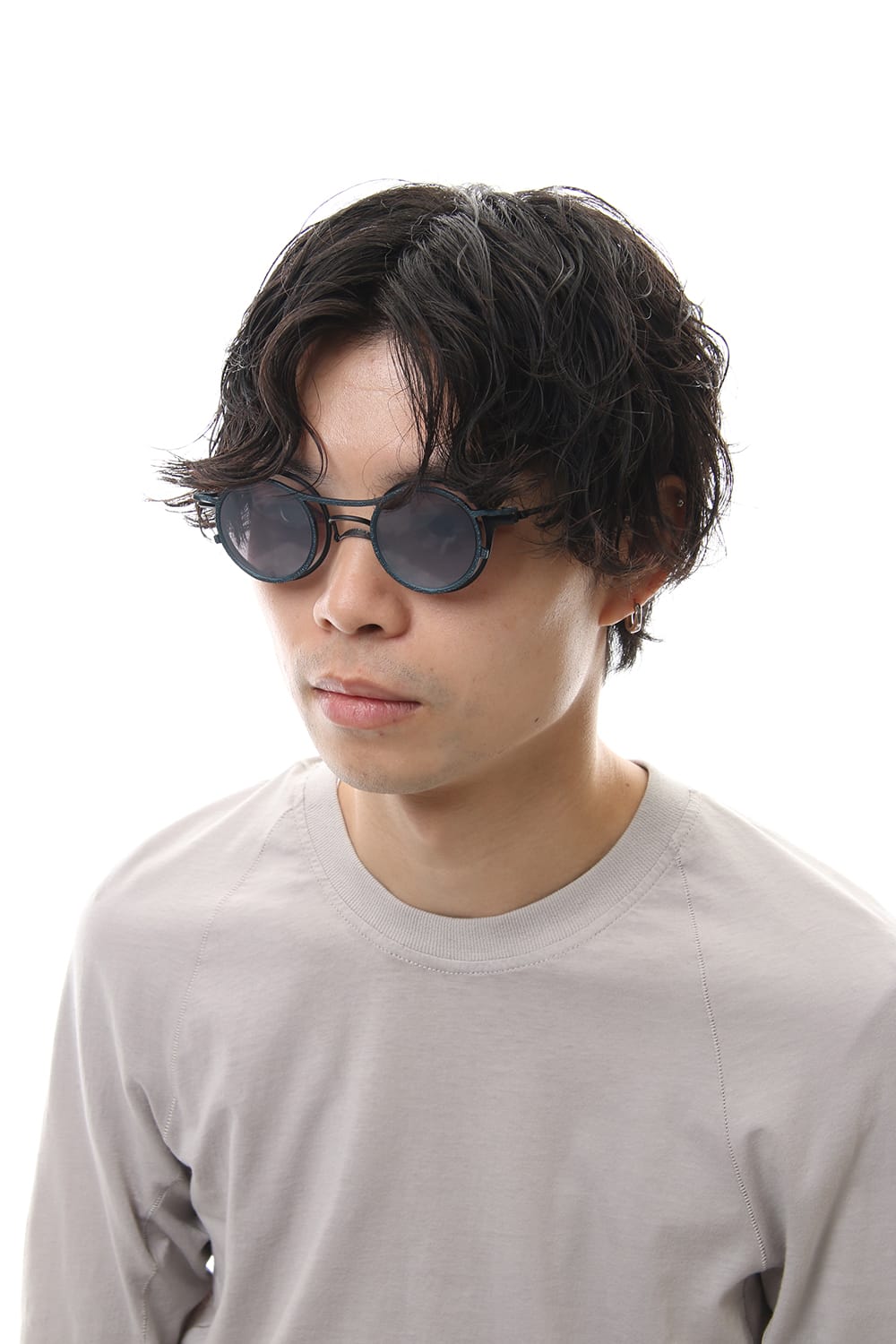 RIGARDS collaboration sunglasses - Black / Blue / Mirror