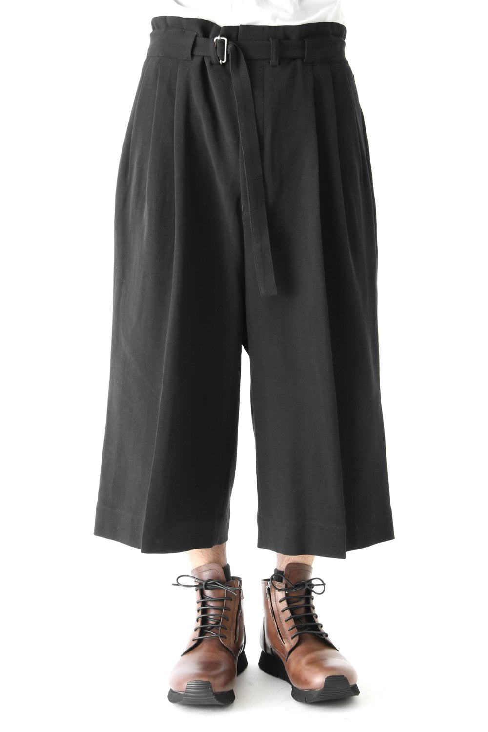 Strong Twist Double Weave Gaucho Pants