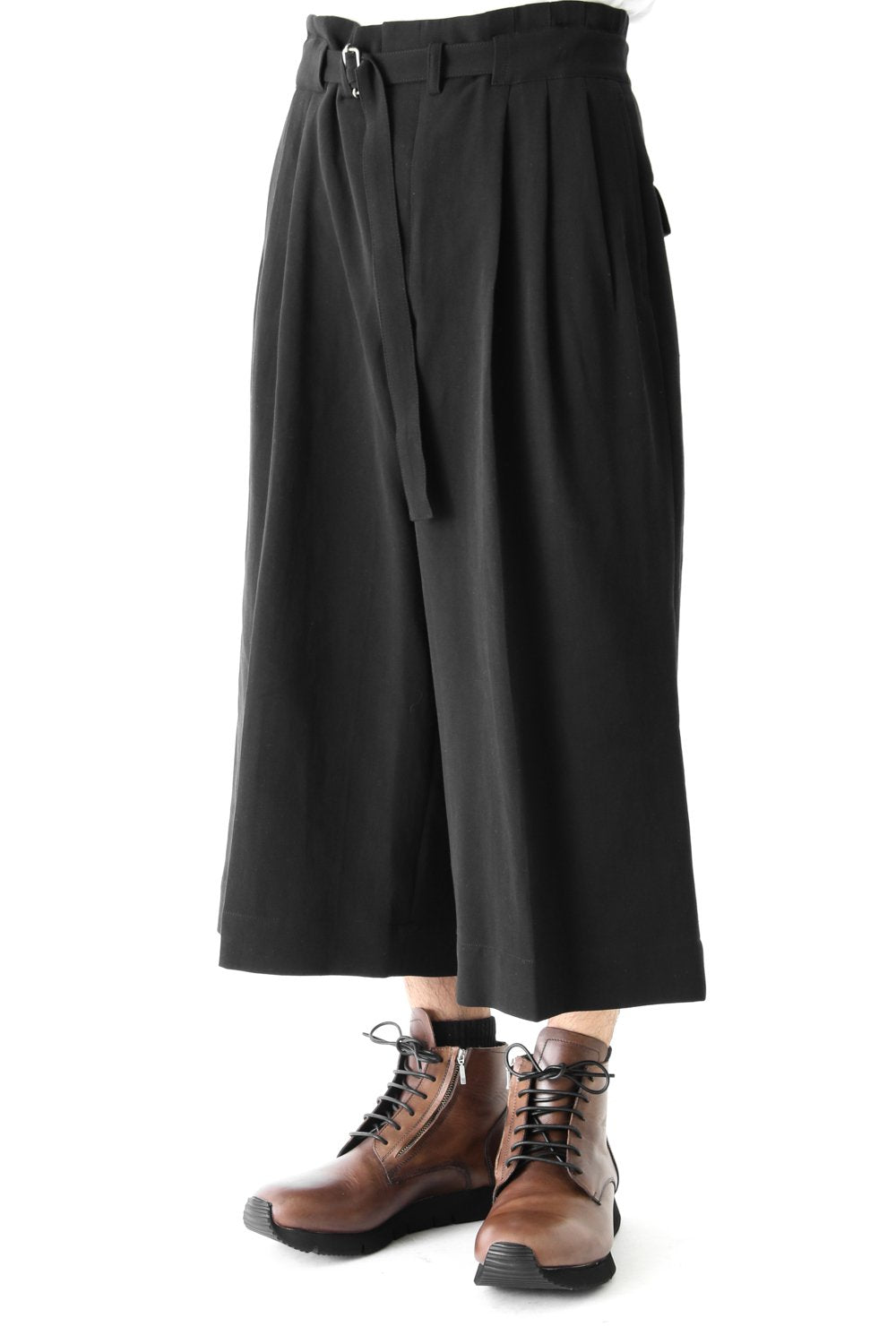 Strong Twist Double Weave Gaucho Pants