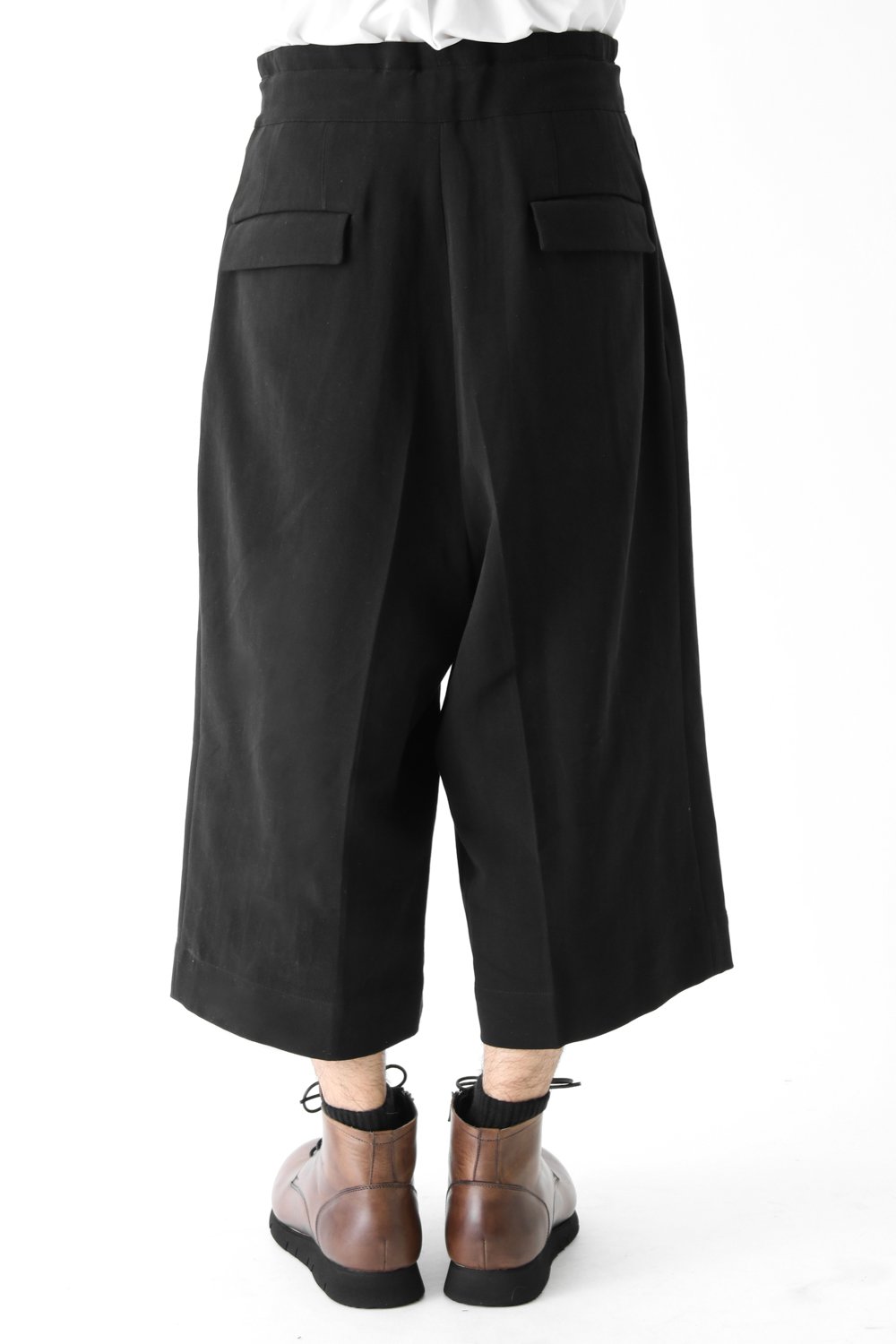 Strong Twist Double Weave Gaucho Pants