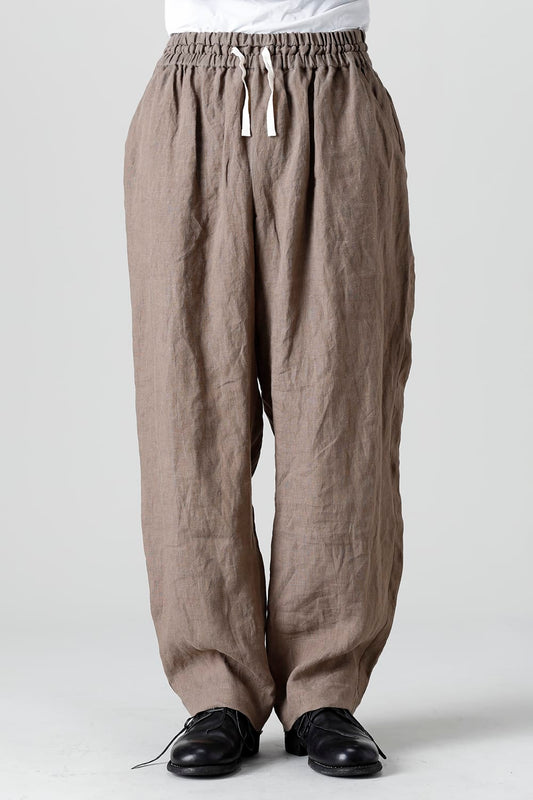 フレンチリネン イージーパンツ カーキ
