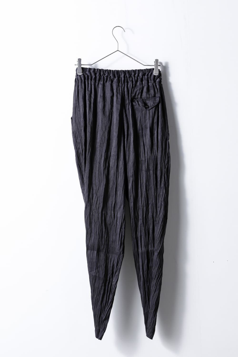 Silk Hemp Spiral Pants Black