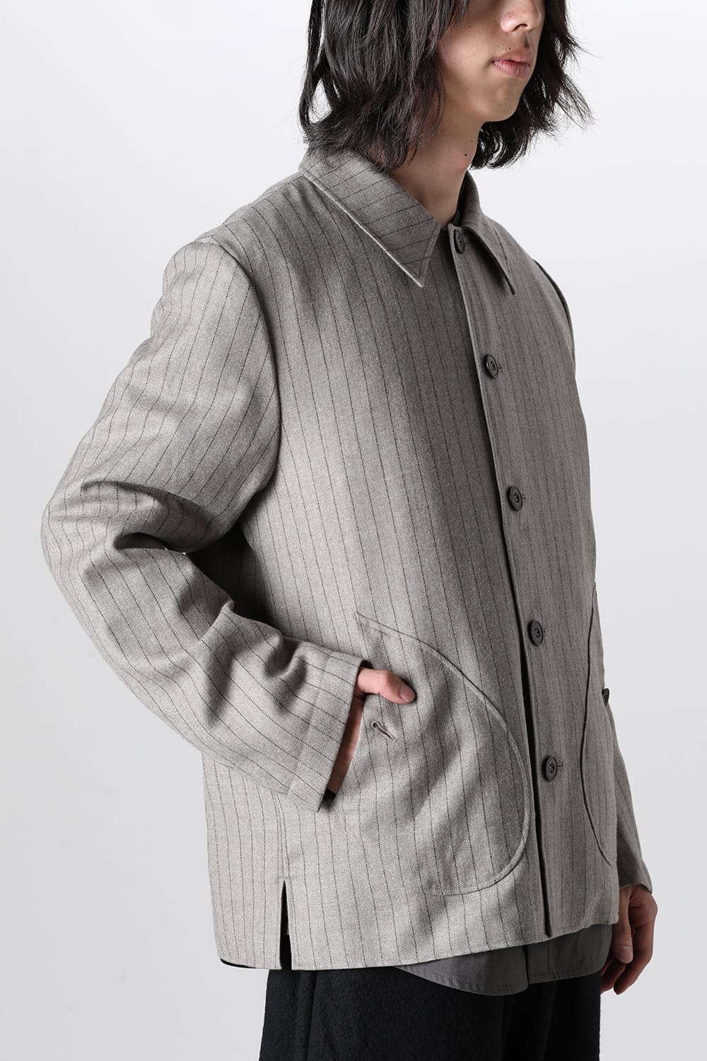 patch pocket blouson - C